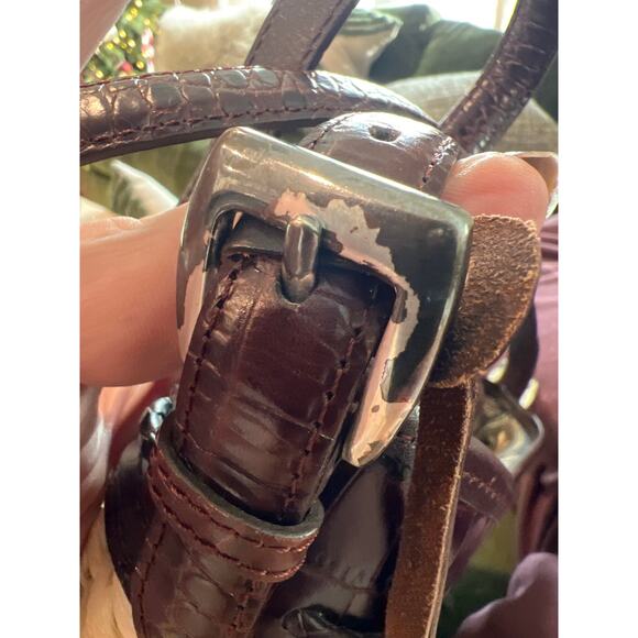 Brighton straw & leather shoulder bag purse - Picture 5 of 5